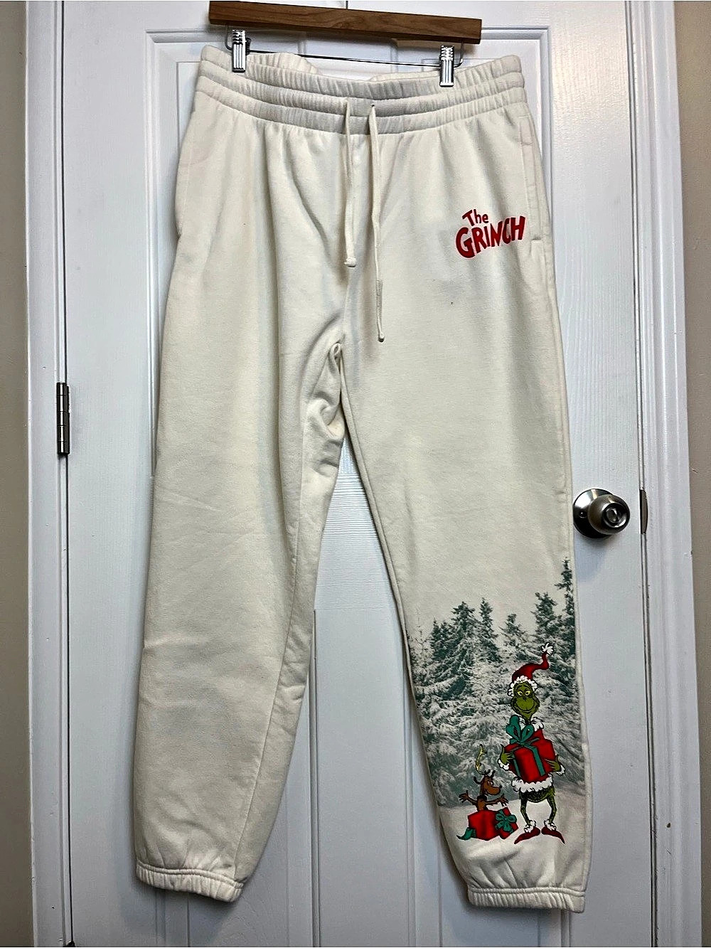 ⭐️ The Grinch sweatpants Graphic Christmas Jogger Pants - Large